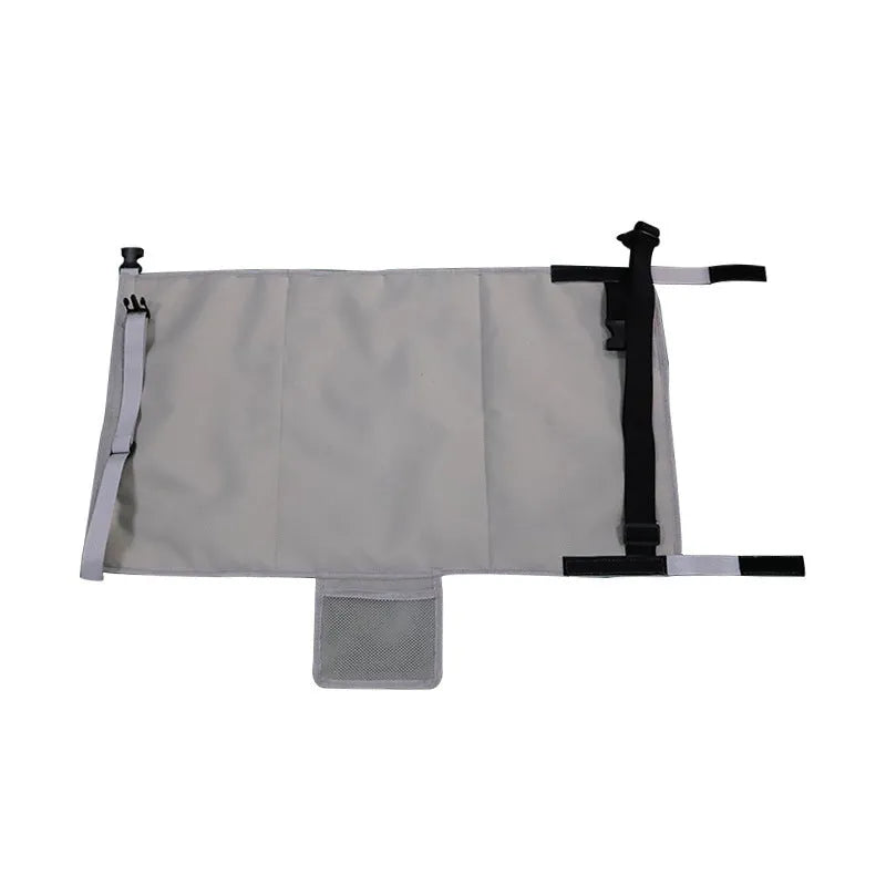 Portable children's aircraft pedal seat extender in nylon with bundle pocket
