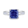 Women's sterling silver ring with heart-shaped tan sang colour zircon stone.