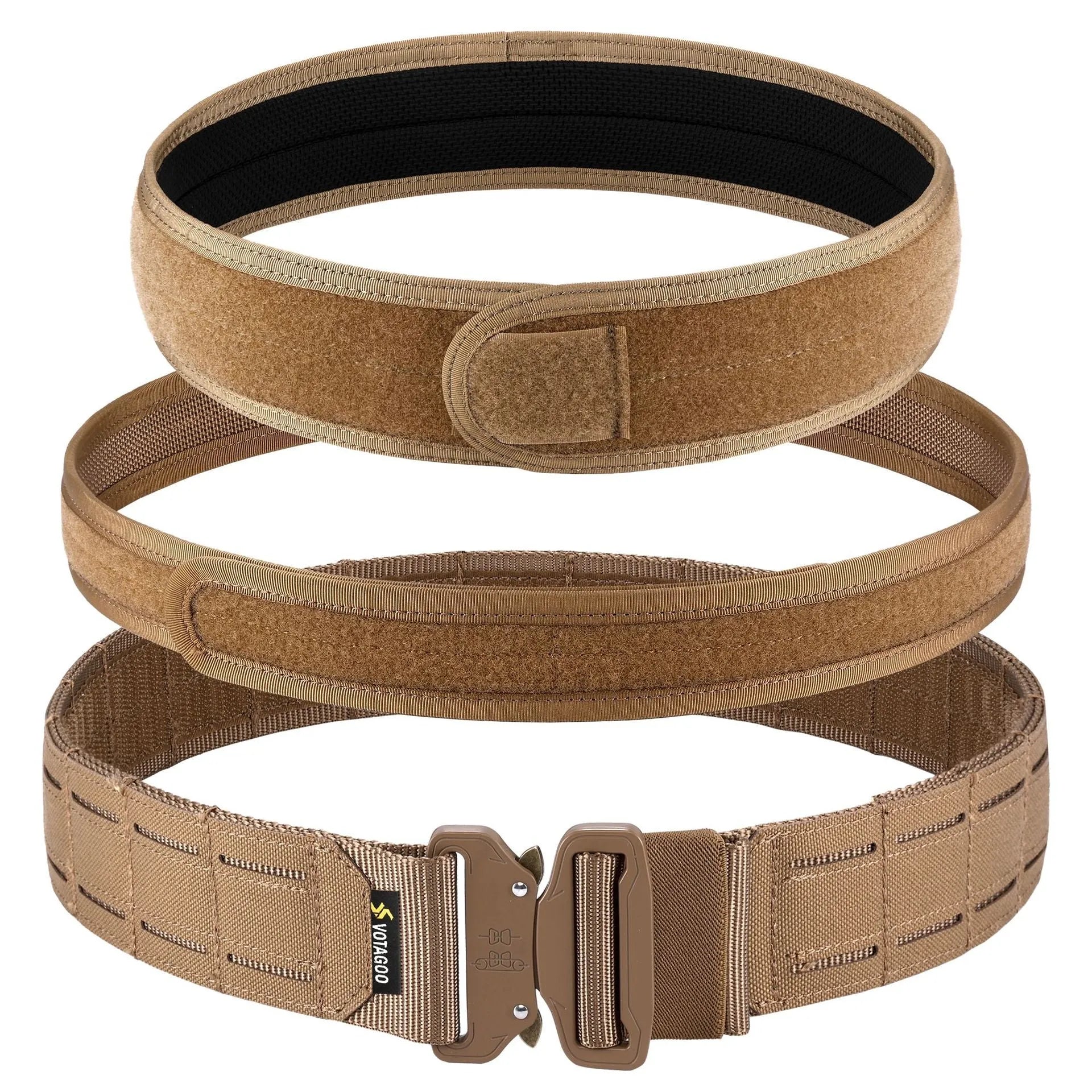 VOTAGOO 2-inch thick tactical belt with alloy quick-release buckle in CP camouflage colour.