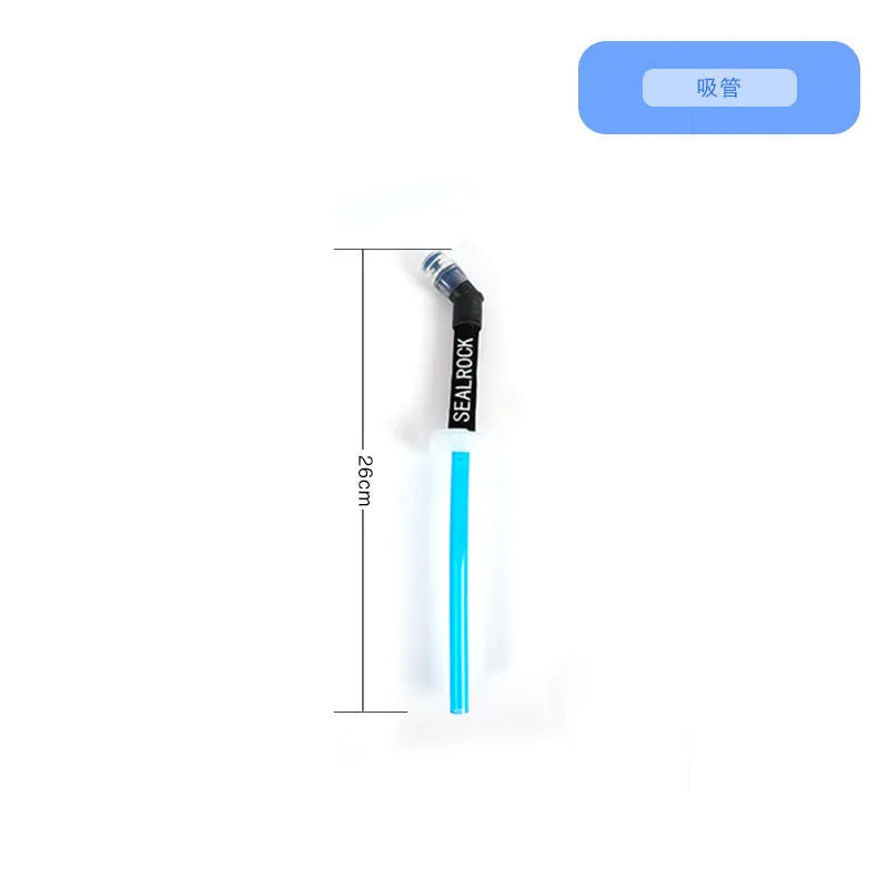 Plastic portable straw for mountain climbing and biking off-road hydration
