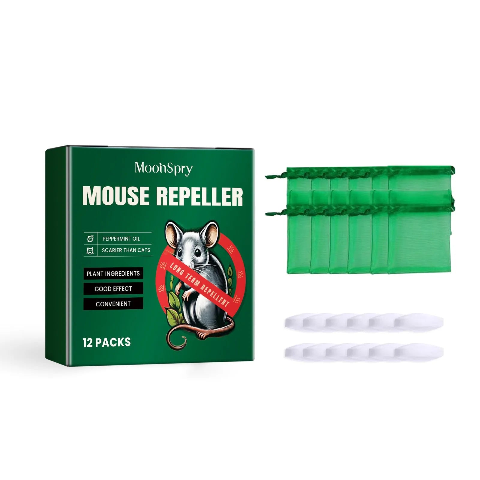 60ml natural rat repellent spray bottle with clove peppermint oil formula for mouse control