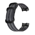 Nylon three-ring buckle replacement strap for Fitbit Charge fitness tracker in Army Green
