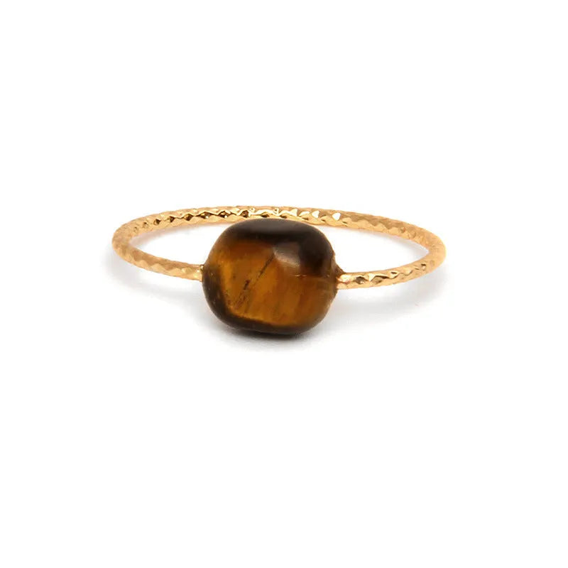 Original geometric agate women's ring in a selection of colours from BZ0072 to BZ0079.