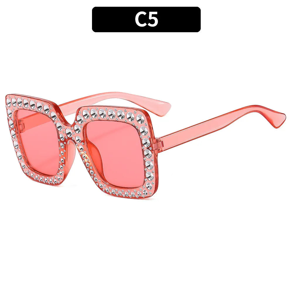 Plastic sunglasses storage case in assorted frame and lens colour options.
