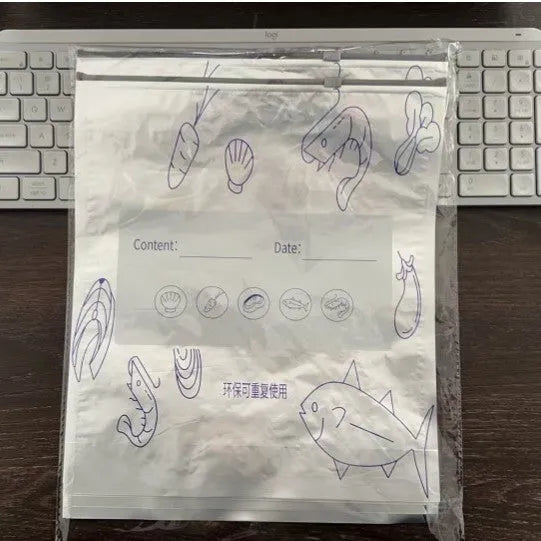 Aluminium foil sealed storage bags in three sizes: small 20×13cm, medium 23×17cm, and large 26×29cm