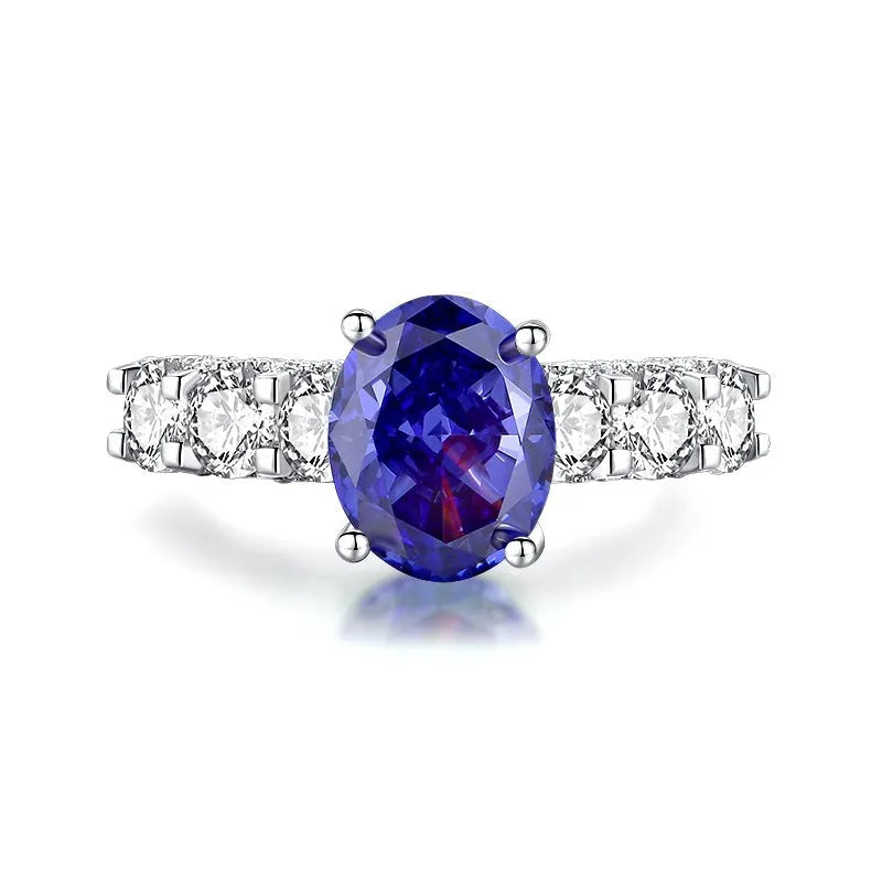 Women's sterling silver ring with heart-shaped tan sang colour zircon stone.