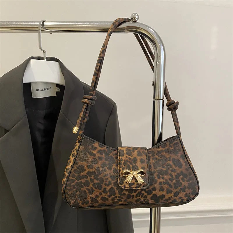 Women's casual PU shoulder bag with sandwich pocket in black, brown, coffee, or khaki.
