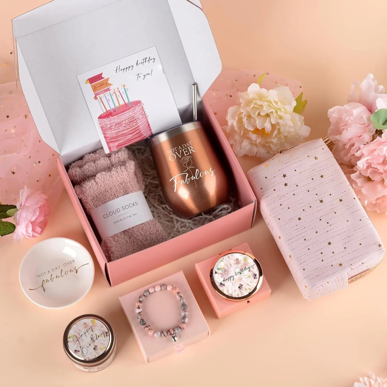 Soy wax aromatherapy candle gift box in modern style with multiple colour options including pink, sunflower, and black.
