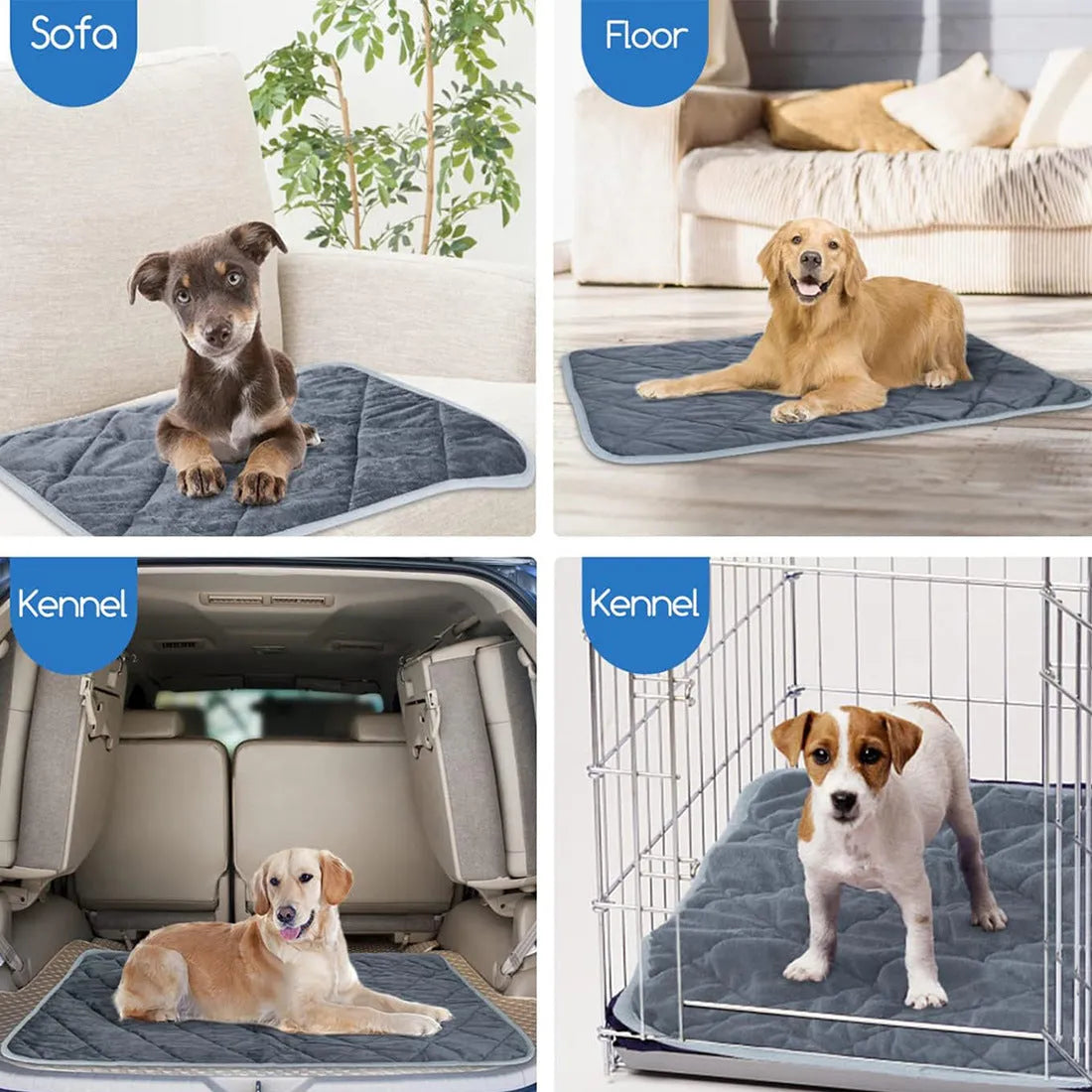 Grey super soft cloth personalised pet warming cushion with multi-layer design