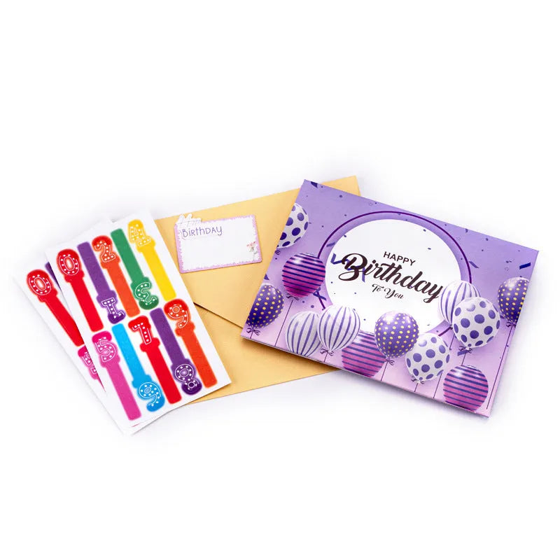 3D musical greeting card with Chinese ink style cake design and dimensional folding