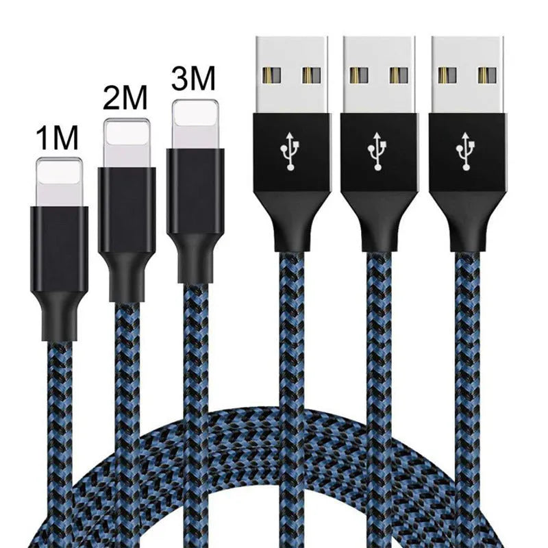 Braided fast charging Micro USB data cable for Android phones in black and white colour.