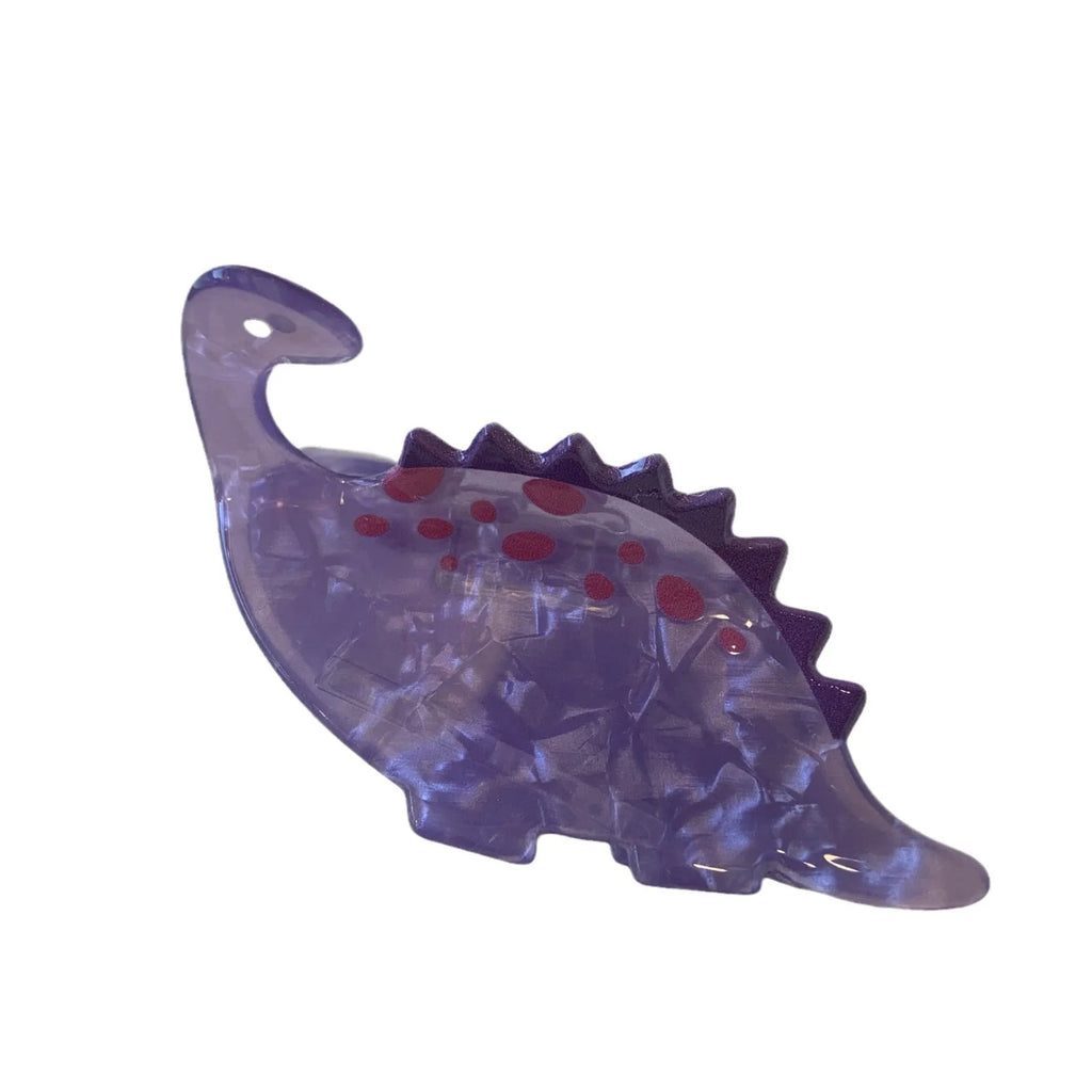 Dinosaur acrylic jaw hair clip grip-style hairpin in choice of six colours
