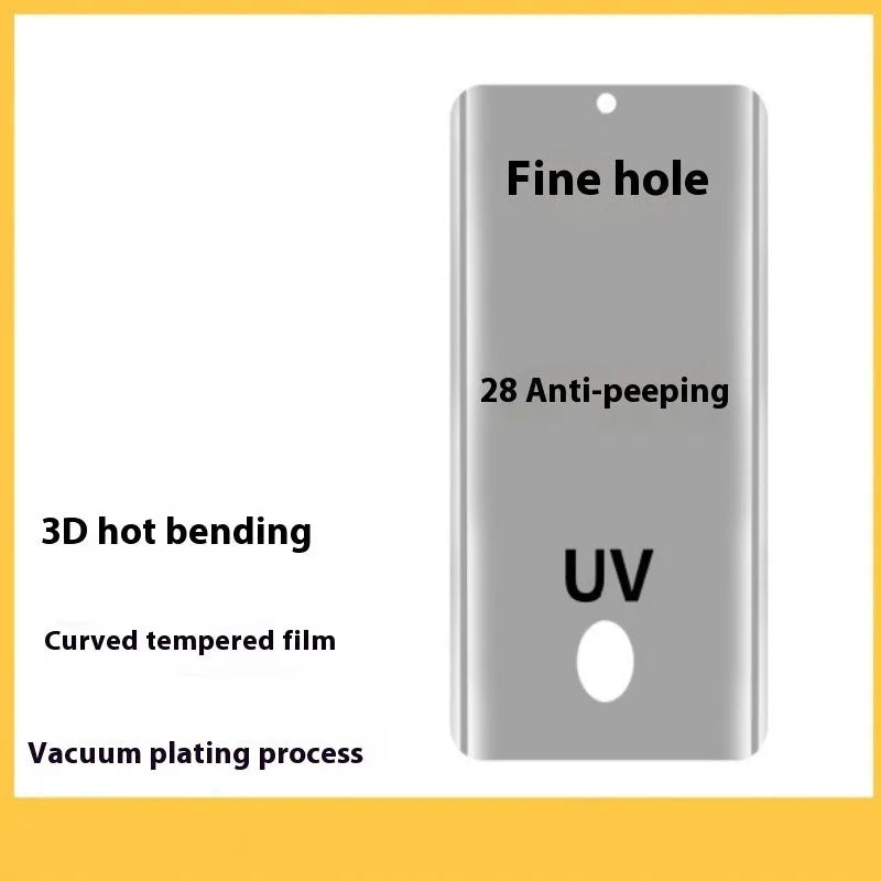 HD tempered glass screen film for VIVO V40 with full glue hot bending and electroplating