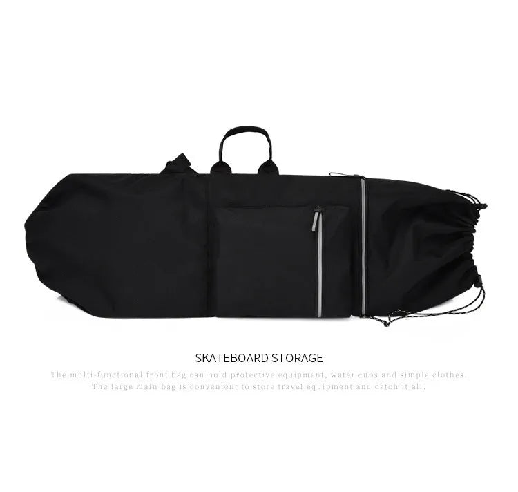 Waterproof nylon skateboard bag with 20-35 litre capacity for sports equipment in camouflage colours