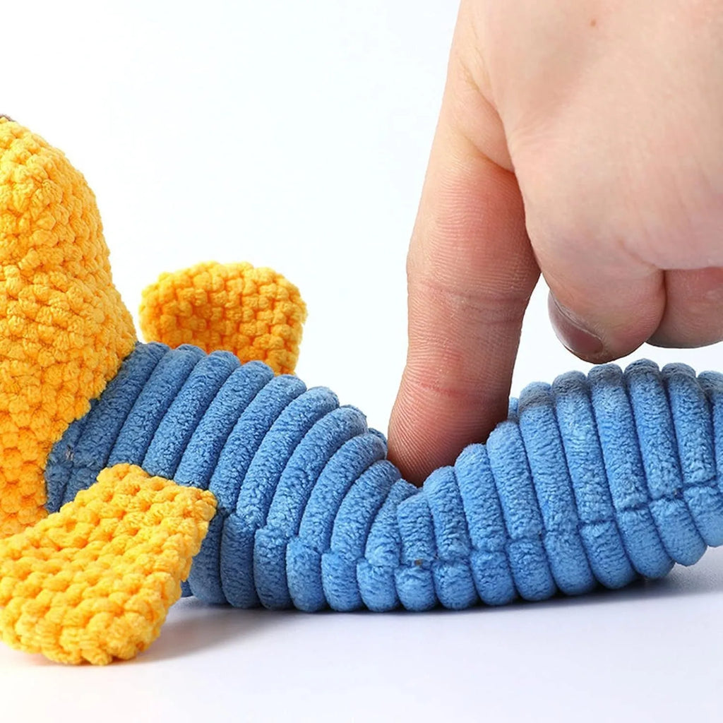 19cm polyester fibre squeaky dog chew toys in calves frogs puppies shapes for dental cleaning