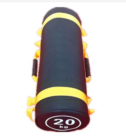 White PVC fitness training sandbag weight bag for gym strength workouts