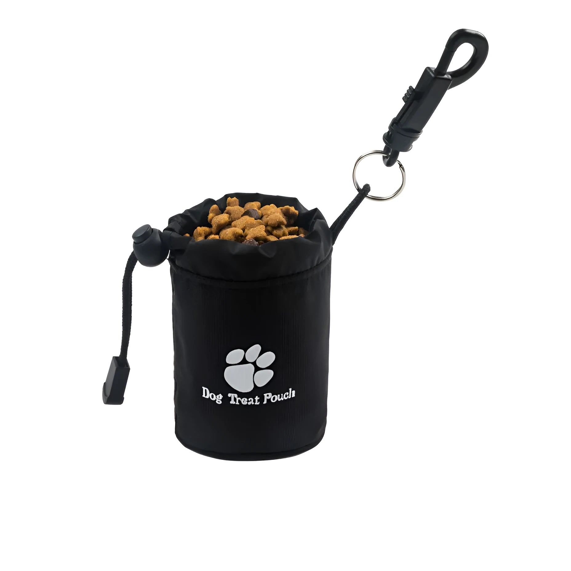 Mini nylon pet training snack bag in solid colour with removable dog food pack