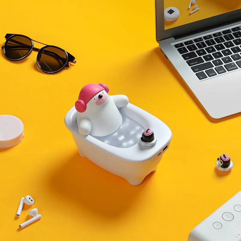 White USB air humidifier and aromatherapy diffuser with large water tank on a desk