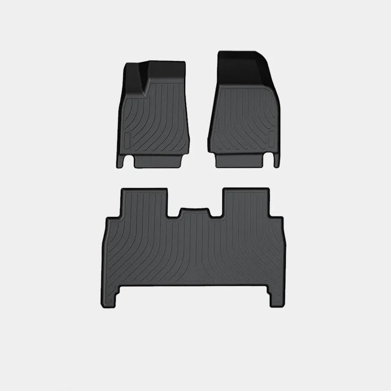 TPE rubber waterproof floor mats and trunk liner for Tesla Model X interior protection