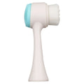 Blue nylon pet paw brush for dogs and cats measuring 13.5cm long