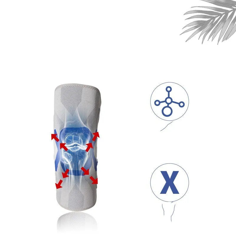 Men's silicone knee pads for athletic protection in multiple colour options