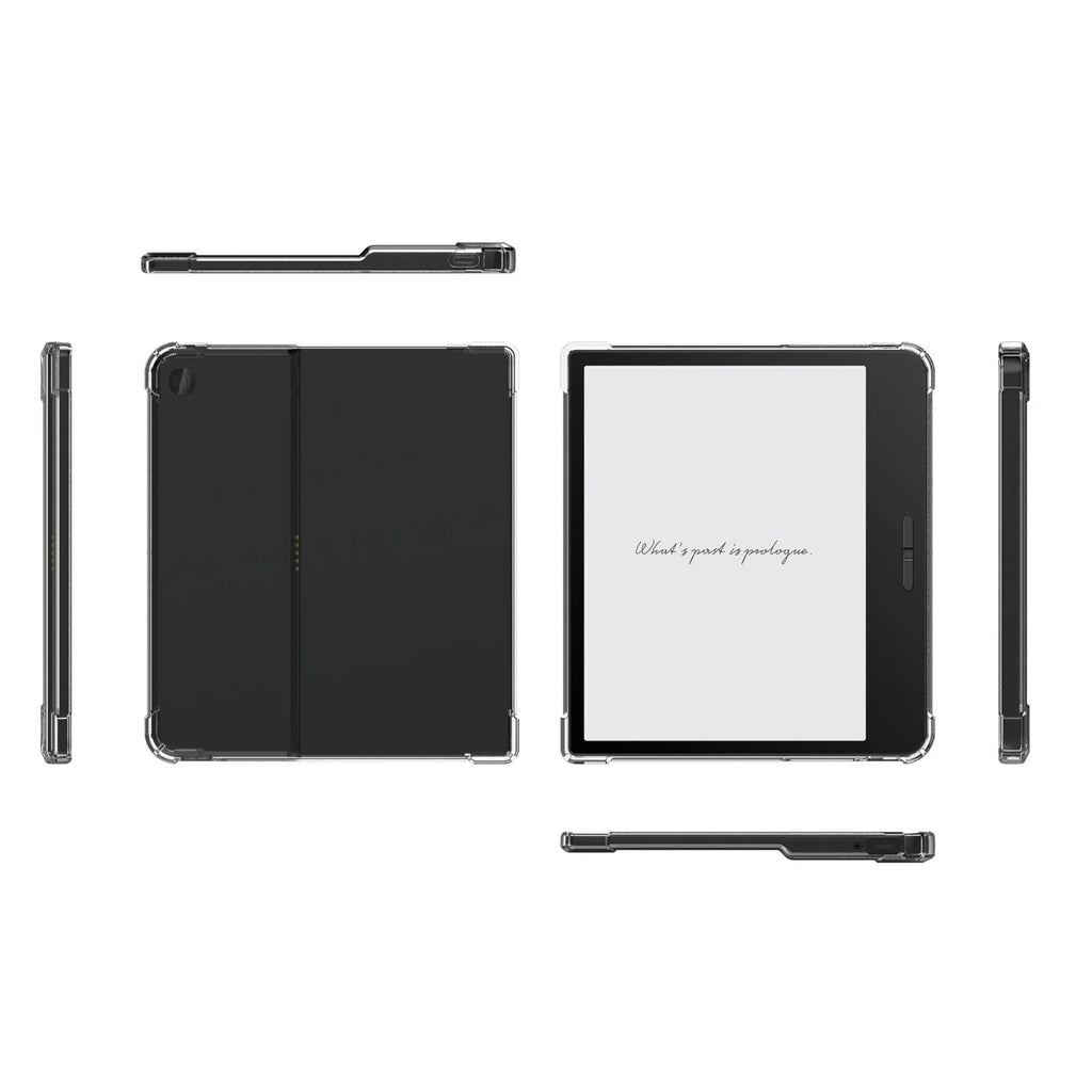 Transparent airbag protective phone case for Xiaomi 7-inch e-book device on a table