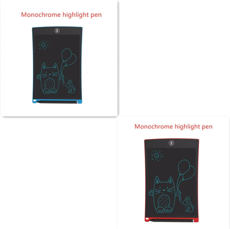 8.5 inch black LCD writing tablet H8S with flexible display and one-key clear button