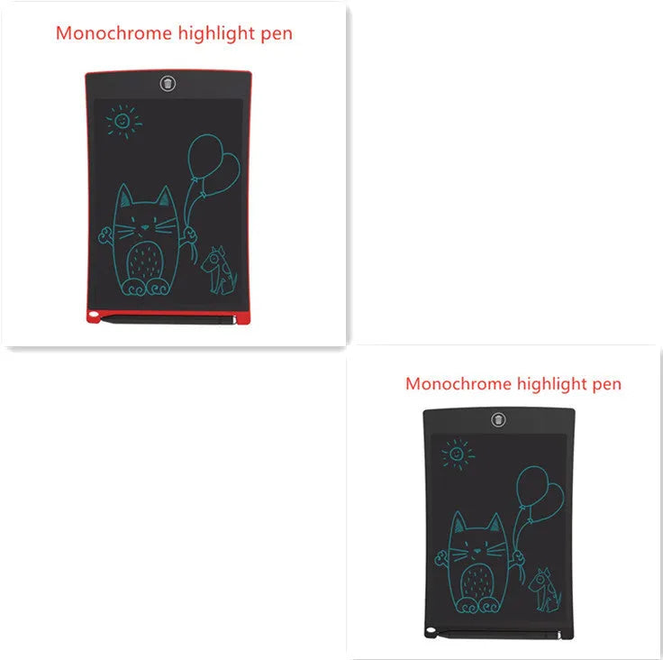 8.5 inch black LCD writing tablet H8S with flexible display and one-key clear button