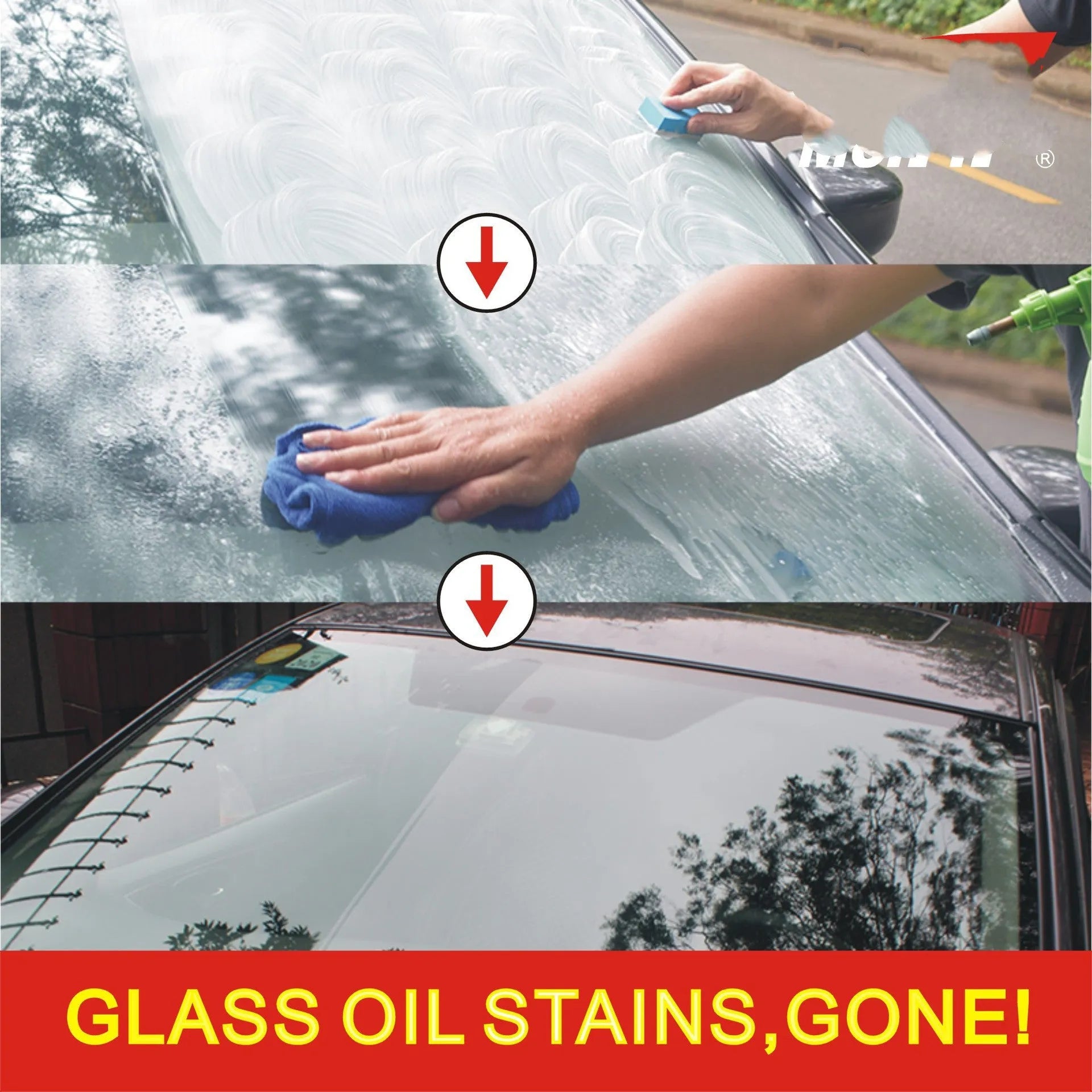 15ml white liquid automotive glass rainproof anti-fog agent in English packaging