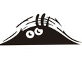 Set of four self-adhesive body sticker designs showing smiley and angry faces.