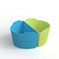 Silicone slow cooker liner non-stick pan easy clean pot liner modern simplicity Type A Gray Blue