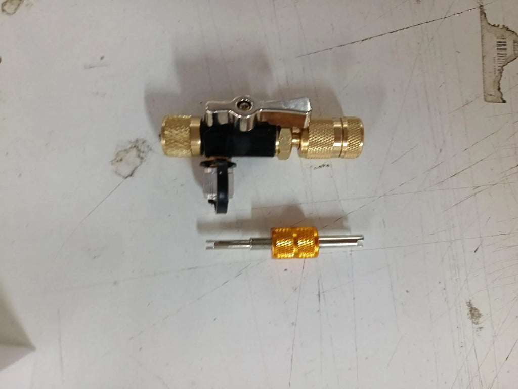 Metal vacuum valve core removal tool set for bicycle tyre maintenance with four style options