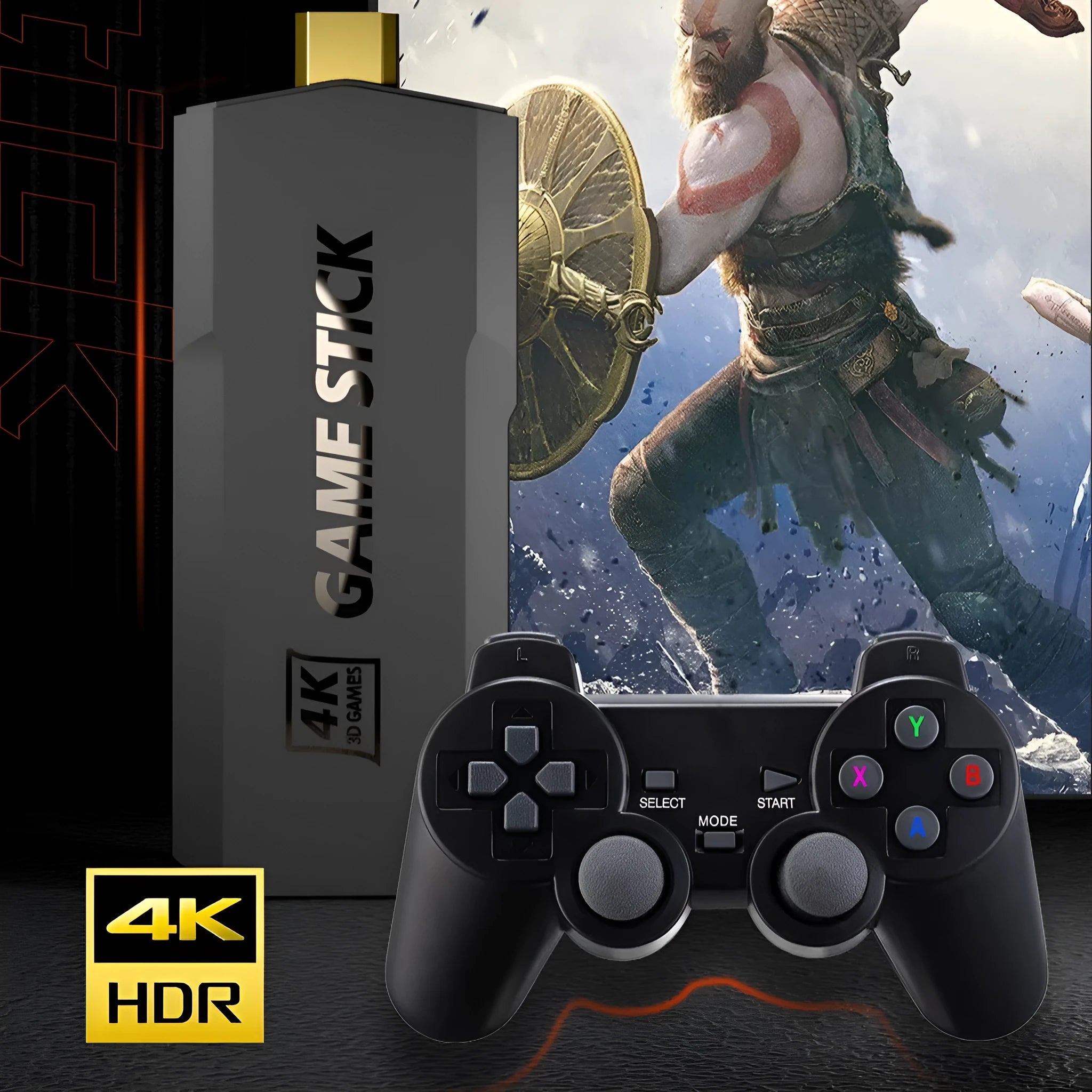 HD home TV game console with HDMI connection and 4K support for television gaming