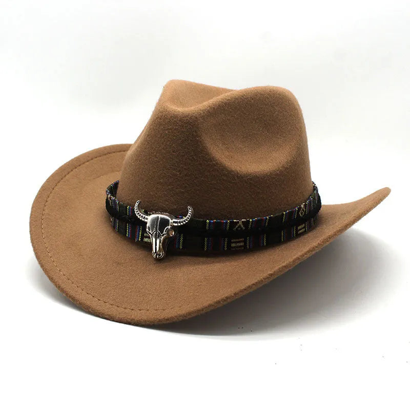 Western cowboy hat in bell crown style made from polyester fabric available in multiple colours