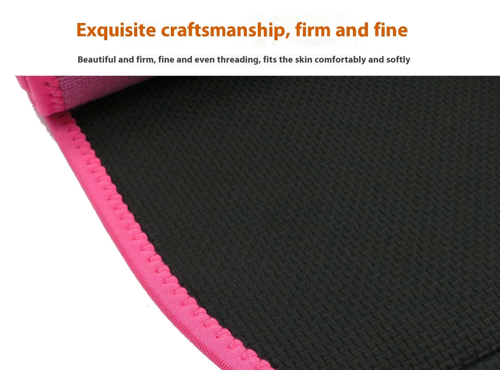 Neoprene lumbar support belt for fitness and running in black, blue, or pink