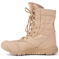Yulong tactical desert combat climbing boots in black and sand colour options.