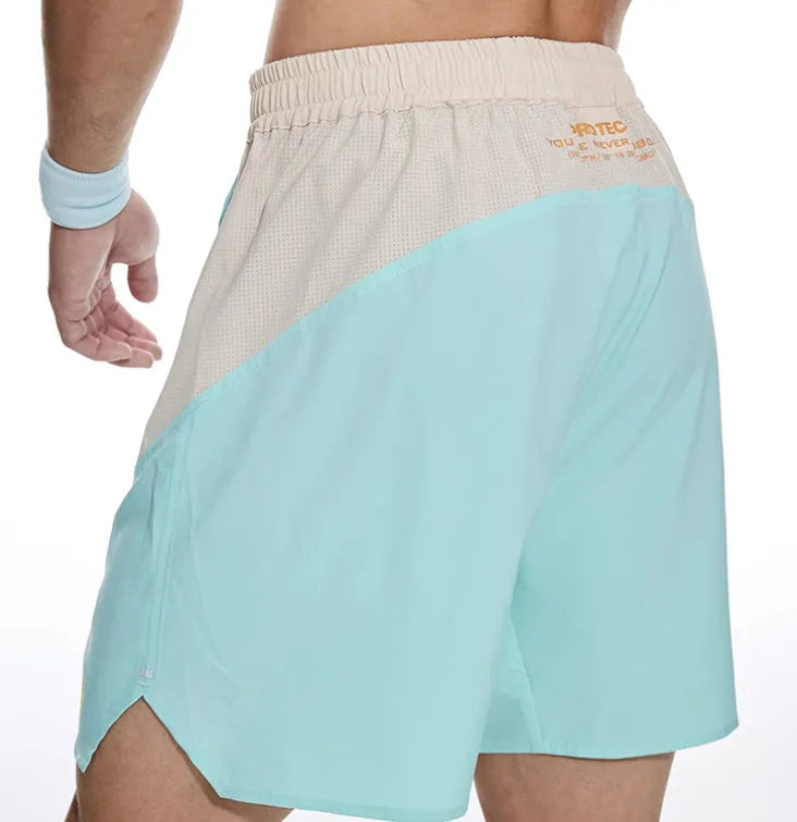 Men's loose hipp-style workout shorts for lifting training in dark rock ash colour