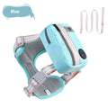 Explosion-proof anti-strangulation pet harness in four colours with 1.5 metre holding rope