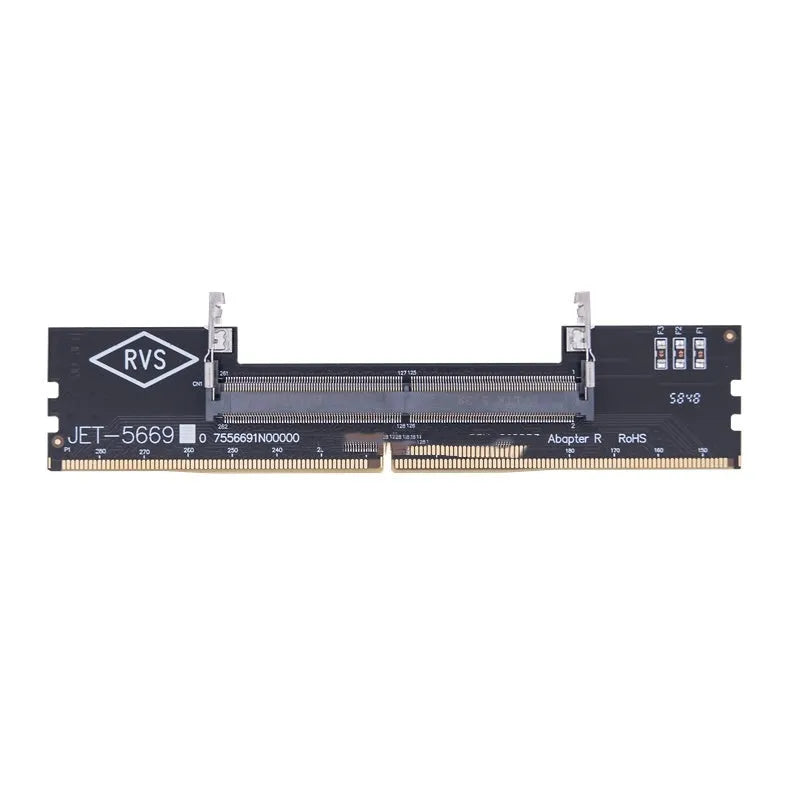 DDR4 laptop to desktop memory adapter card with electrostatic protection packaging