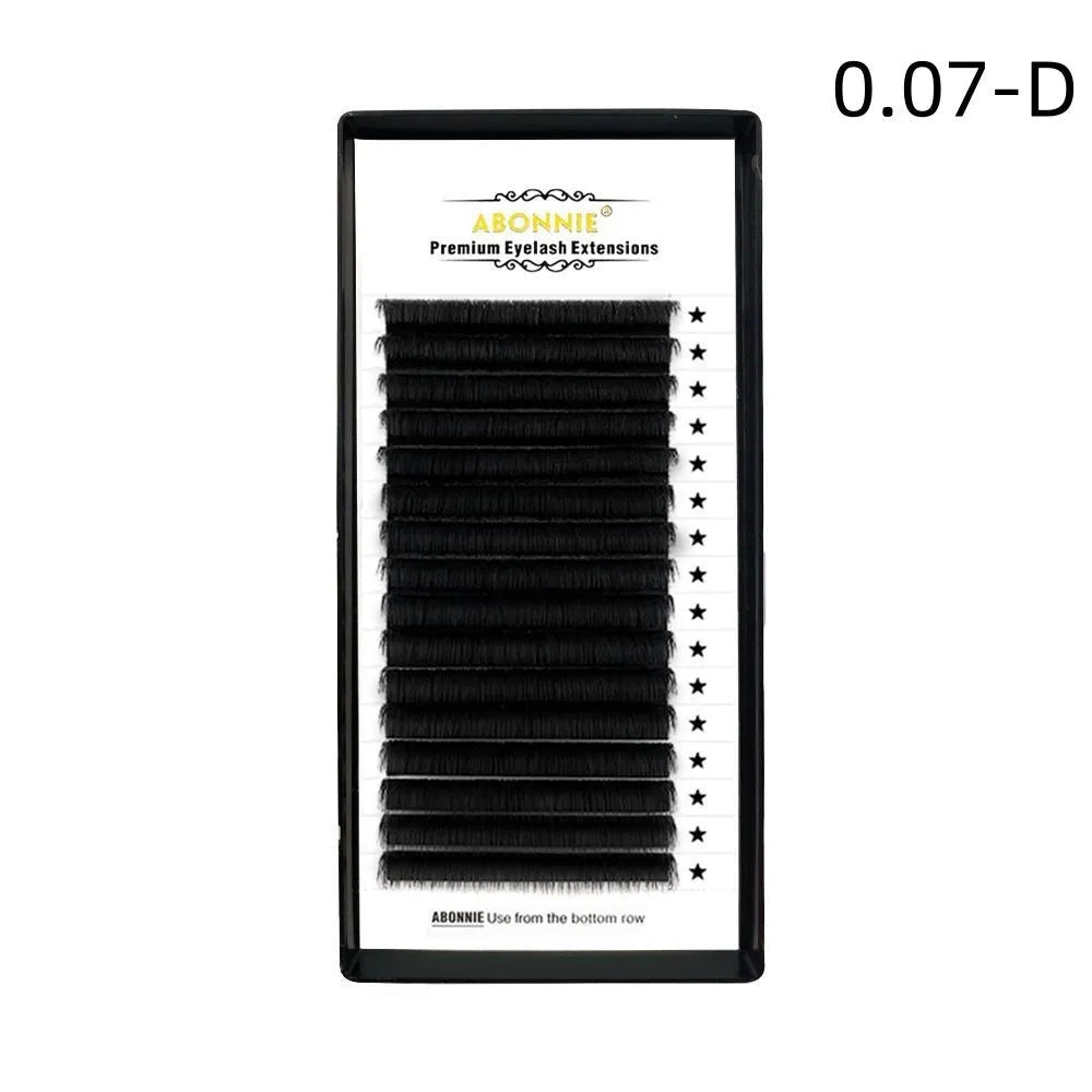 16-row dense false eyelashes made from mink hair available in multiple specifications and lengths