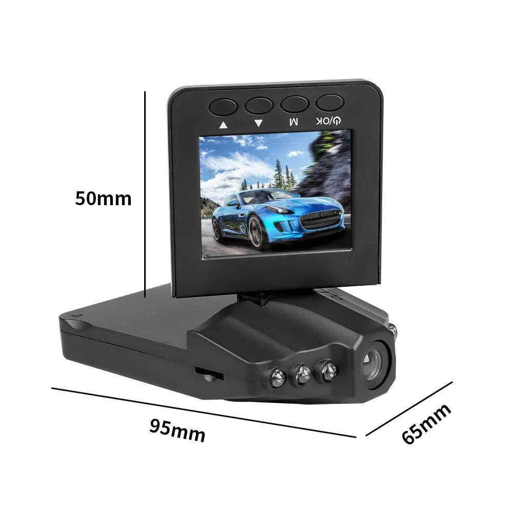 H198 HD infrared night vision car DVR recorder with 2.4-inch screen and parking monitor