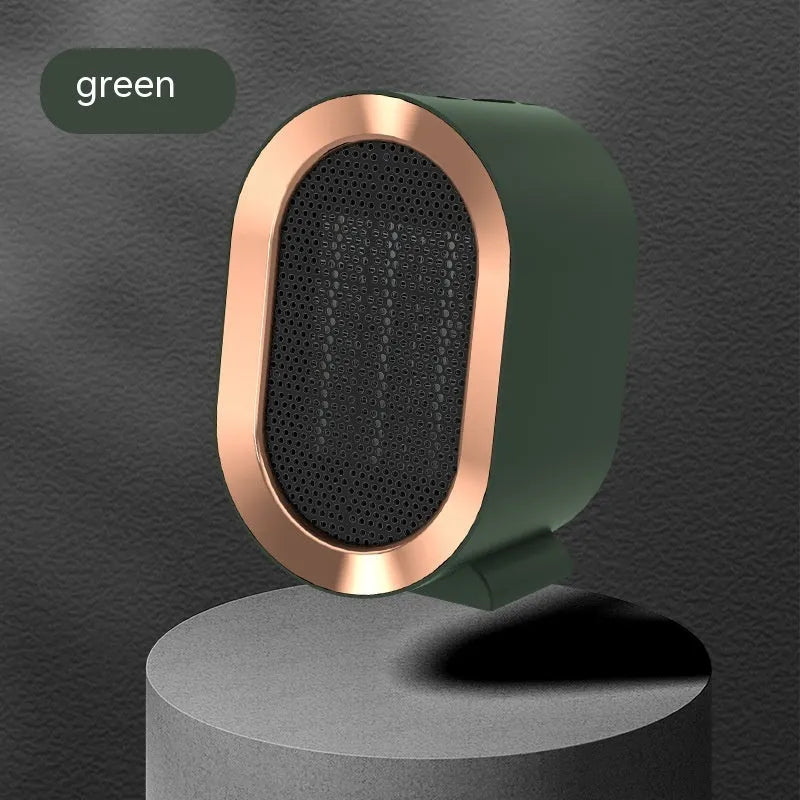 Desktop portable electric heater with PTC ceramic heating element and mechanical controls