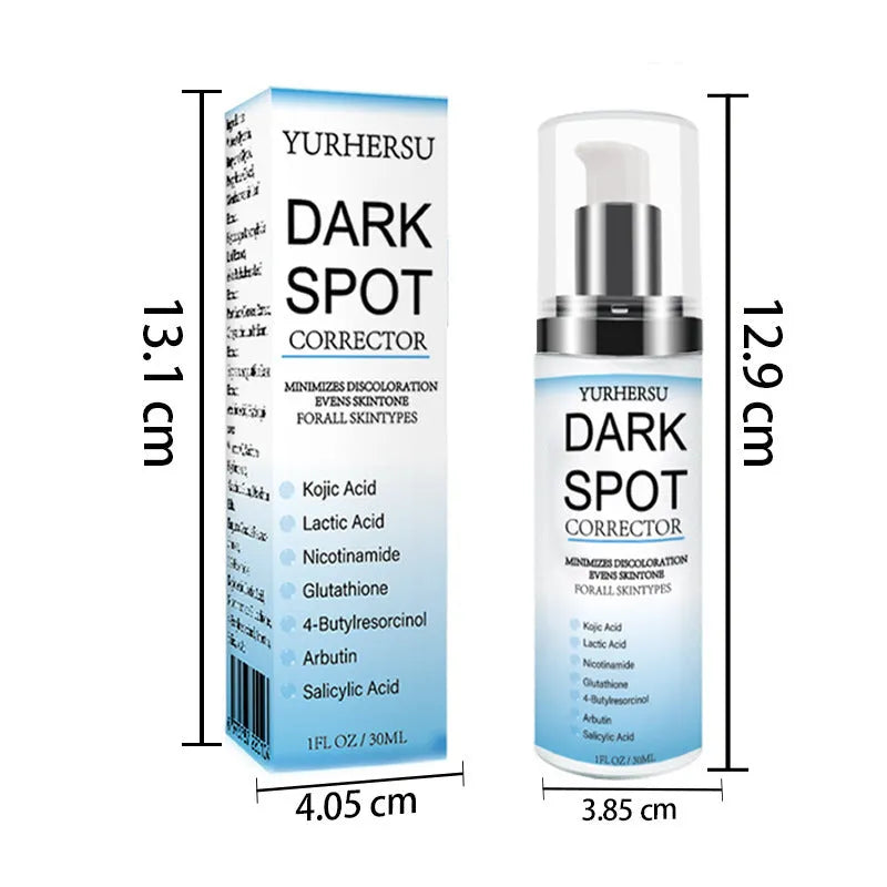 Bottle of spot lightening facial essence for brightening and moisturising all skin types.