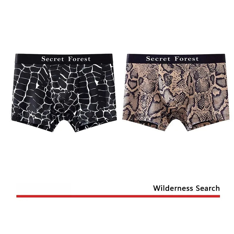 Men's loose-fit boxer shorts in black, grey, and brown colours made from thin polyester fabric.