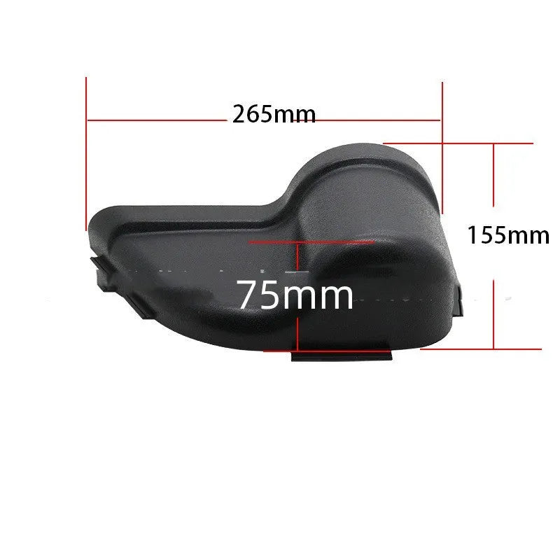 Black ABS plastic door storage box for Jeep Wrangler JK and JL interior organisation