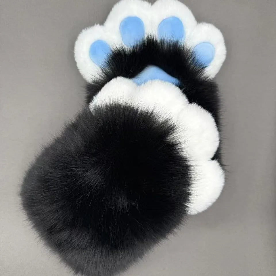 Colourful nylon animal claw cosplay gloves for costume decoration with free size fit