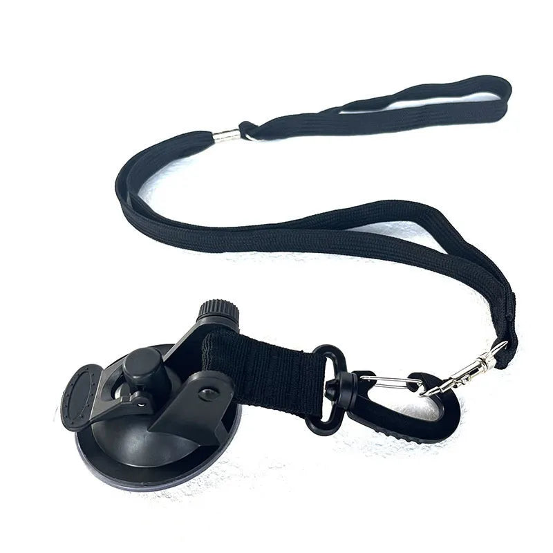 Pet bathing restraint with suction cup handcuffs and traction rope for dog washing in black or blue colour options