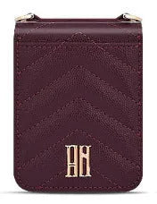 PU leather crossbody phone case for Samsung Z Flip 3 4 5 in black