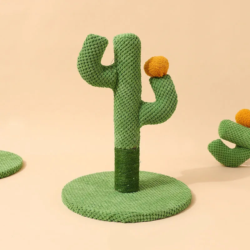 Masson cactus design cat scratch board with sisal scratching pole and climbing frame