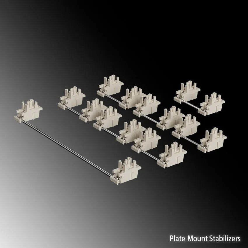 Mechanical keyboard satellite shaft accessories with 4.3-inch display in Black and Milky White colours